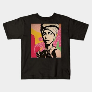 Vintage Poster - Erykah Badu Style Kids T-Shirt